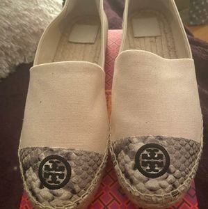 Tory Burch Snakeskin Espadrilles
